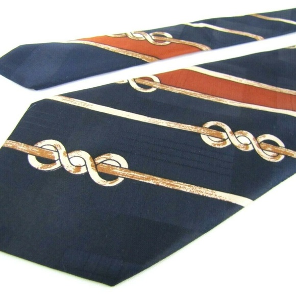 LANVIN Tie Nautical Rope Knots Couture GOGO Mod - Picture 7 of 8